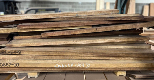 Premium Canarywood 4/4 Lumber Board Select & Better 20 Bd. Feet Rough Sawn Suitable Wood Pieces for Wood Crafts and Projects